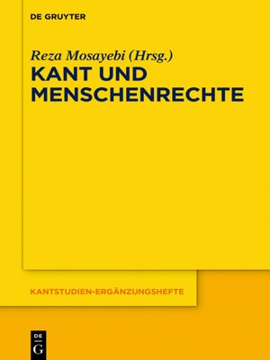 cover image of Kant und Menschenrechte
